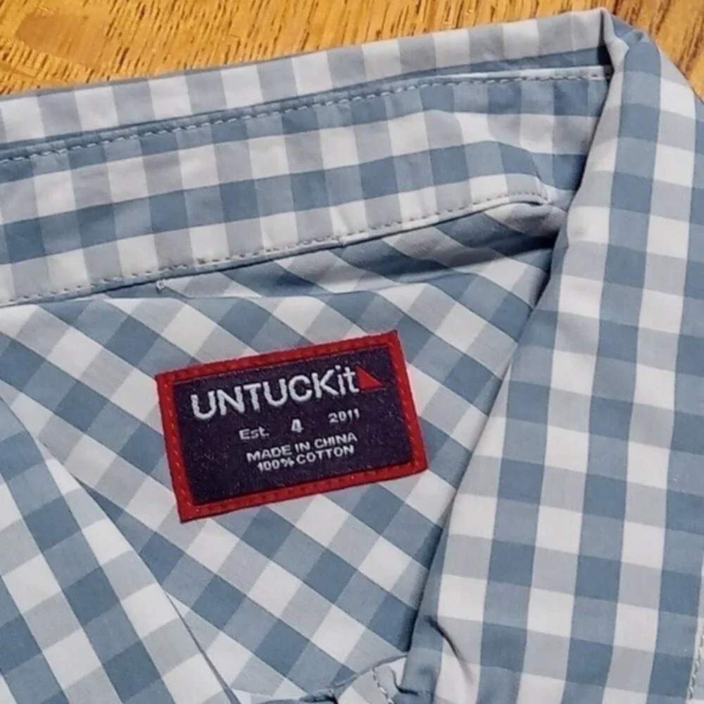 Untuckit Womens Shirt Top NEW 14 CRISPO Work Button Up Down Long Sleeves COTTON - Picture 10 of 12